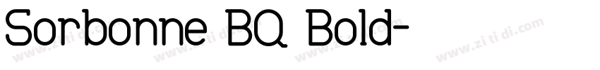 Sorbonne BQ Bold字体转换